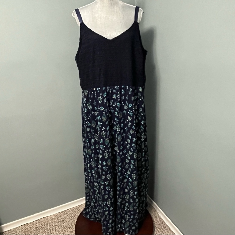 PENNINGTONS MICHEL STUDIO Floral print maxi dress size 24 summer garden girl